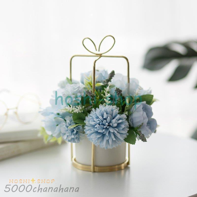 造花 インテリア 花瓶付き フラワーアレンジメント ブーケ パーツ