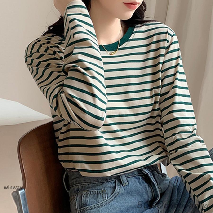ボーダー柄tシャツ 長袖カットソー 春秋 : HAMIYAショップ - 通販