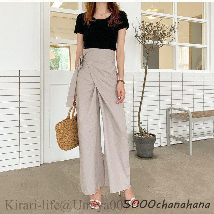 美品✨Cabana カバナ タック ロング ハイウエスト　ワイドパンツ S タックワイドパンツ レディース ワイドパンツ ボトムス 体型