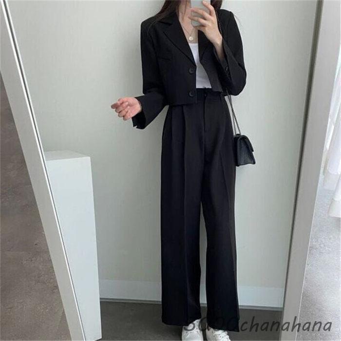 スーツ レディース セットアップ パンツスーツ 2点セット 説明会 結婚