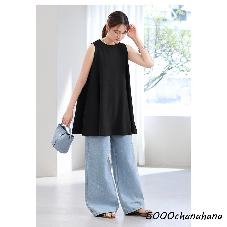 セットアップ レディース 夏服 トップス チュニック 半袖 ノースリーブ