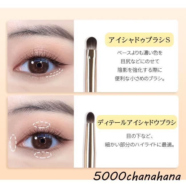 アイシャドウブラシ メイクブラシ 8本セット アイメイク セット 収納