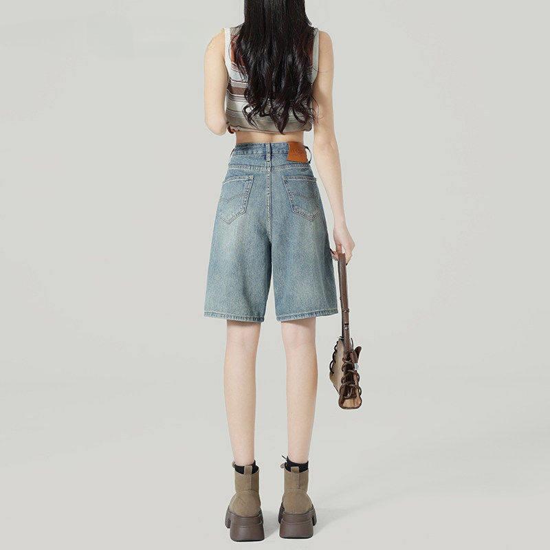爆買 バミューダパンツ レディース デニム ボトムス ワイドパンツ
