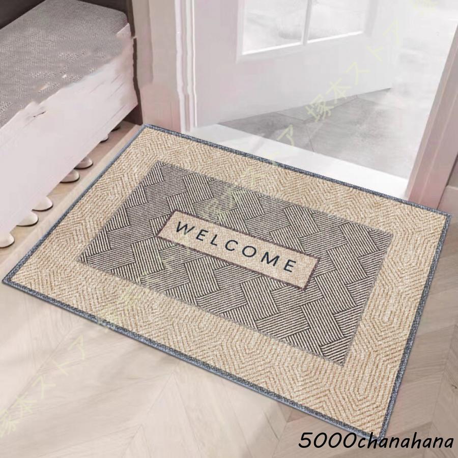 玄関マット welcome げんかんまっと 洗える 薄型 屋内・室内 洗面所