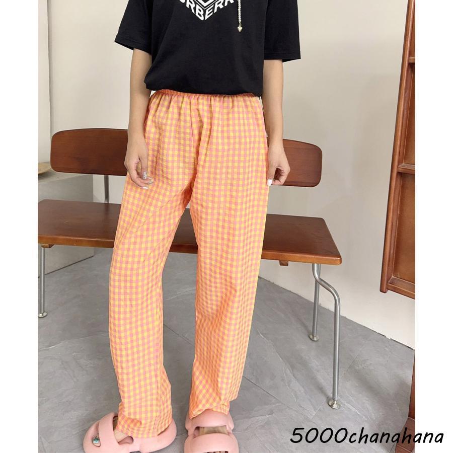 新品未使用PEARLY GATES オレンジ ギンガムチェック パンツ２ ギンガムチェックパンツ レディース 春夏 : HAMIYAショップ - 通販