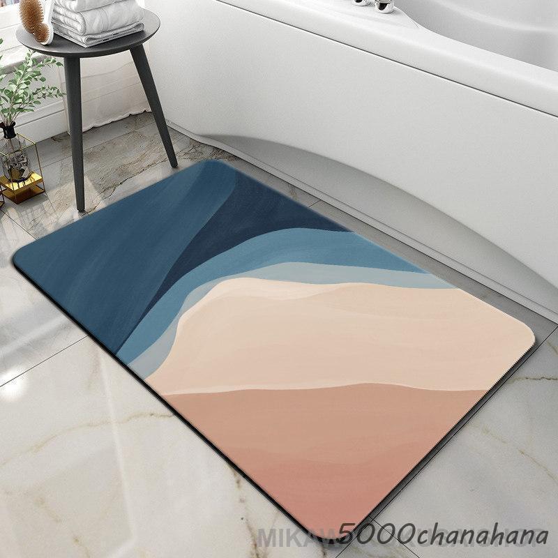 珪藻土バスマット バスマット 柔らかい 速乾 瞬間吸水 40×60cm 北欧 バスマット 珪藻土 マット 2サイズ 柔らか 洗える ソフト 珪藻土マット