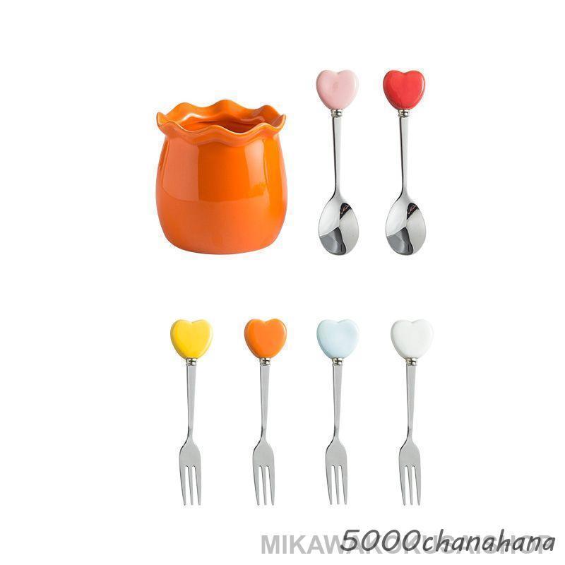 フードピックセット カトラリー フルーツピック フォーク 6本入り