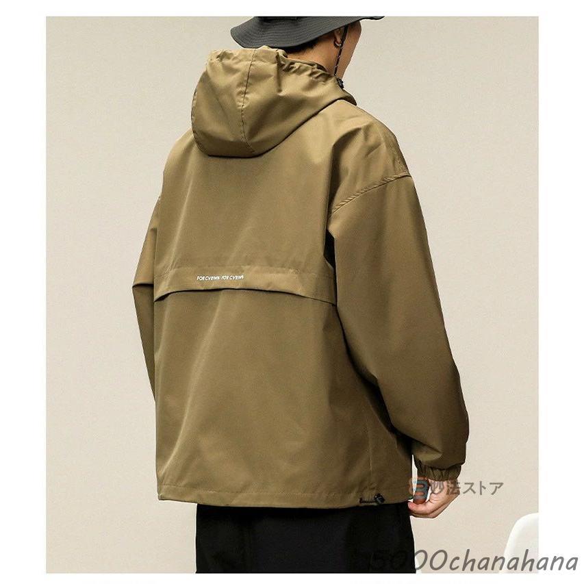 アノラックパーカー メンズ 撥水加工 アノラック マウンテンパーカー