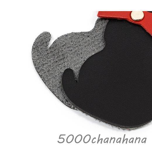しおり ブックマーク 単品 黒猫 猫型 レザー調 フェイクレザー