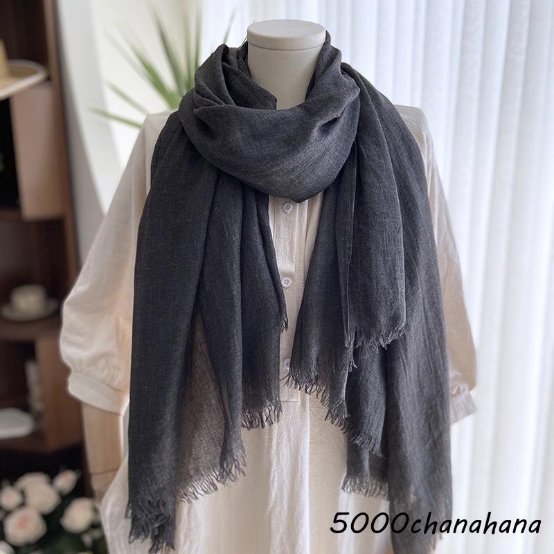 【更にお値下】Y‘s 大判薄手ストール／MULTI BORDER STOLE/黒 全13色 ストール レディース 春夏 スカーフ 大判 薄手 夏 uvカット