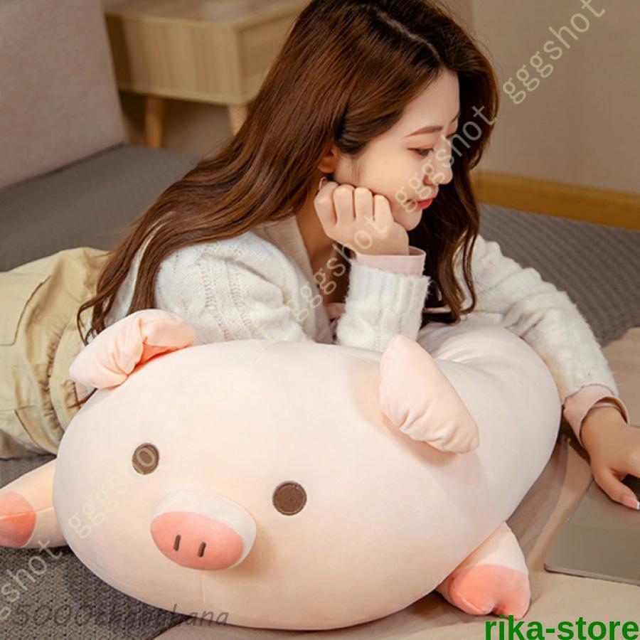 ぬいぐるみ 特大 60cm 豚 可愛い 萌え 人形 動物 ピンク 大きい/巨大