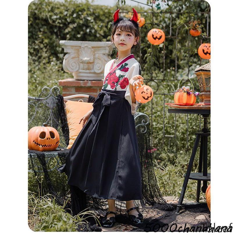 ハロウィン】コスプレ キッズ ウィッチ 仮装 衣装 巫女 魔女 子供