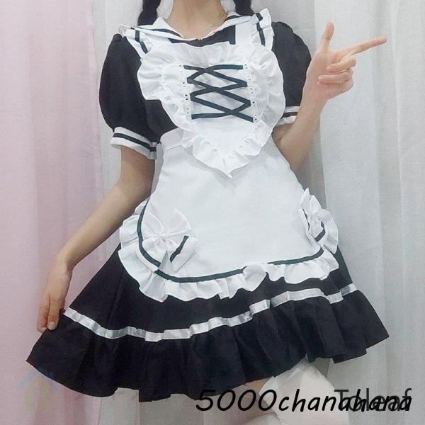 メイド服 ふわっとノリノリ夢気分 ブラック スタイリッシュ コスプレ
