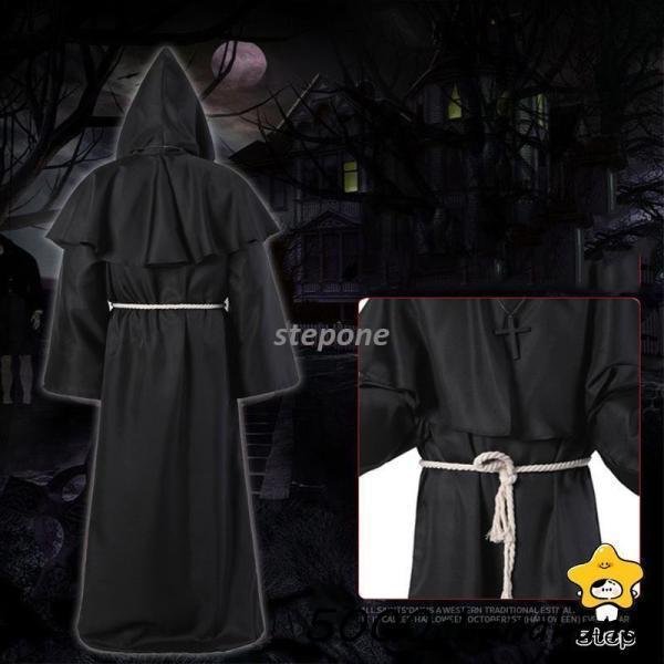 ハロウィン】3点セット 仮装 衣装 大人 メンズ 死神 ゾンビ 牧師