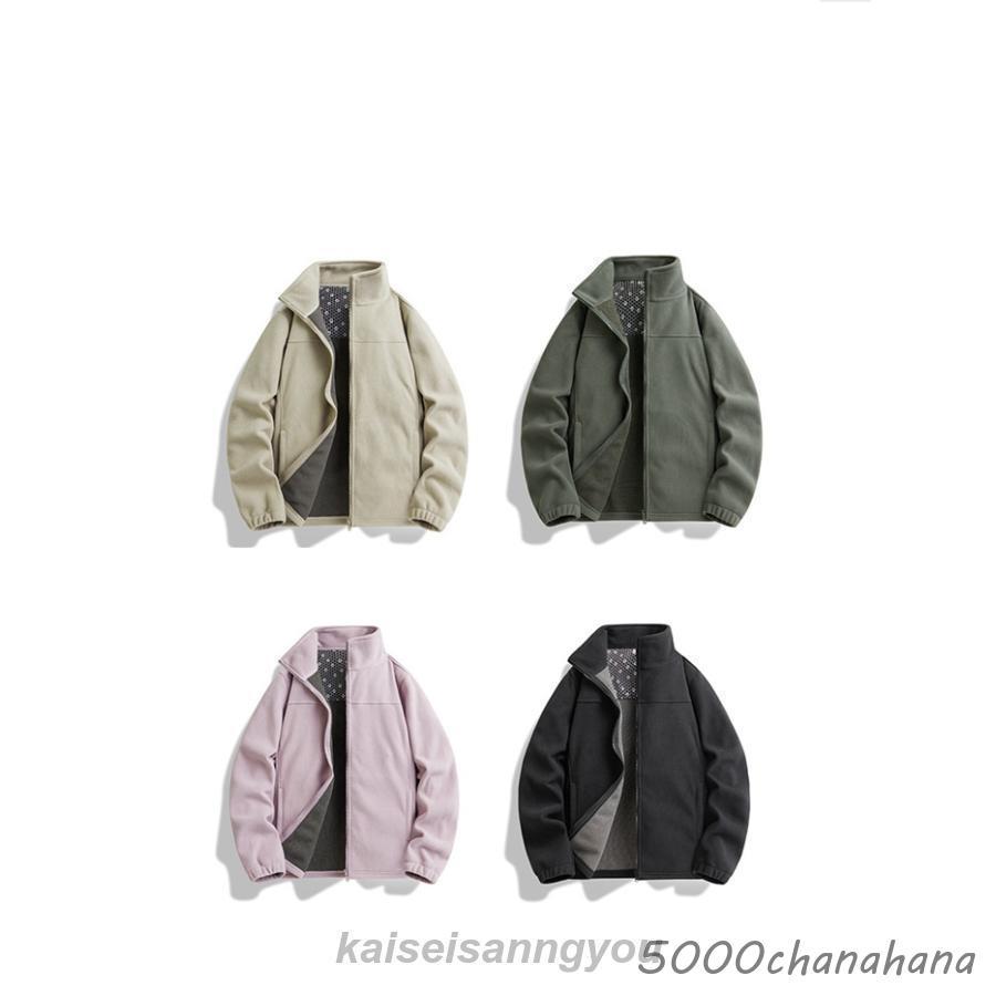 フリース ジャケット メンズ レディース スタンドカラー ジャケット