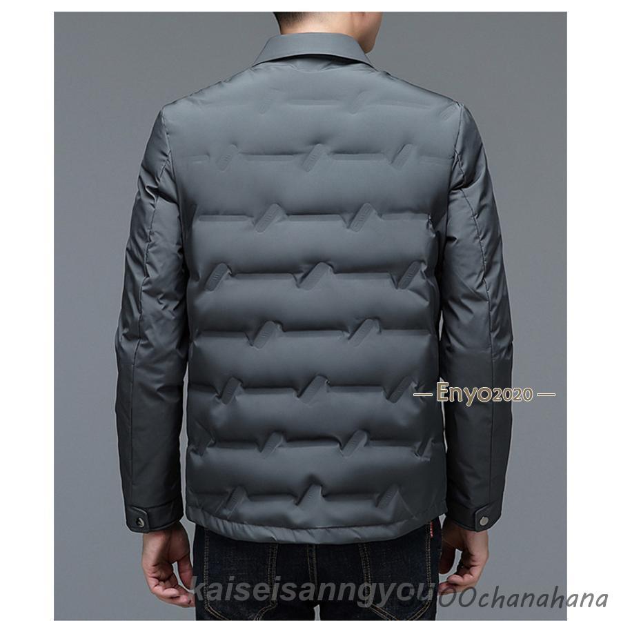 ダウン メンズ アウター ショート丈 ダウンコート 無地 カジュアル