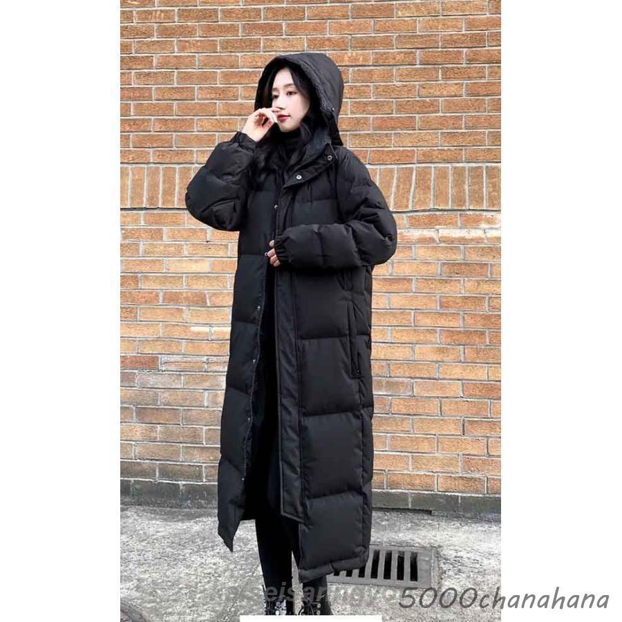 ダウンコート ロング ベンチコート レディース ダウン Aライン フード