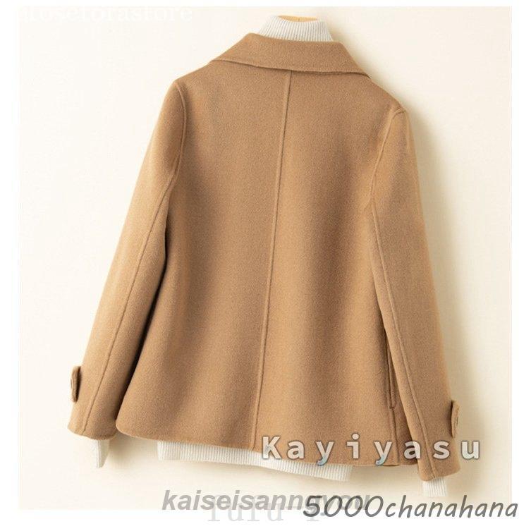 ウール レディース ウールコート リバーコート ダブルフェイス ラシャ