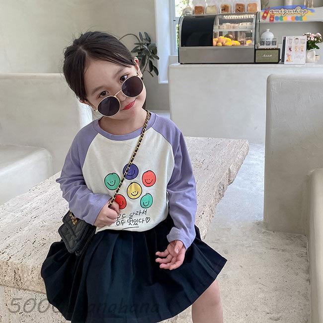爆買 Tシャツ 子ども 長袖 女の子 秋 長袖Tシャツ ゆったり ラグラン 