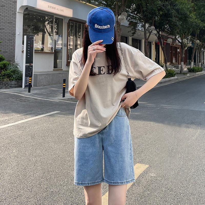 デニム 五分丈ショートパンツ レディース 短パン ハーフパンツ