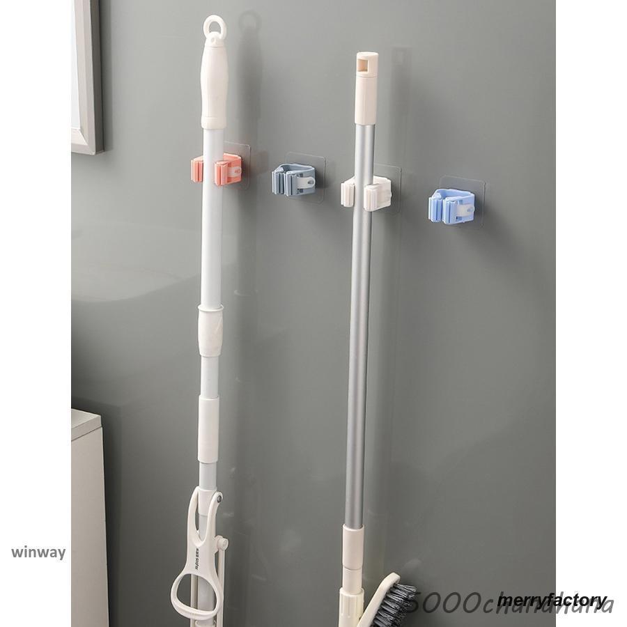 モップホルダー ほうきホルダー 4個セット 傘掛け 傘立て 掃除用具
