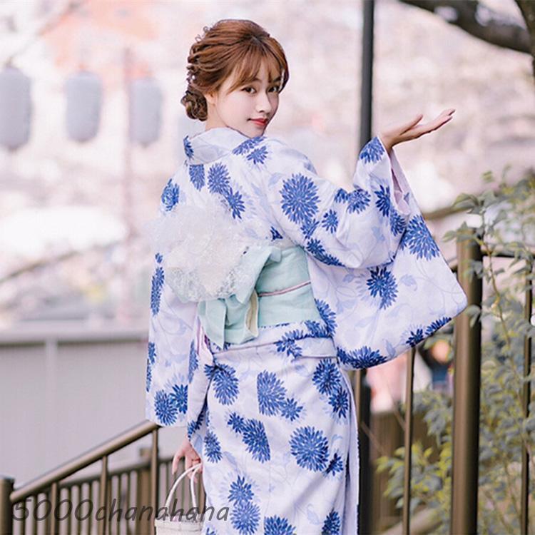 浴衣 高校生 ワンピース 大人 3点セット 紫 ゆかた レディース 女性