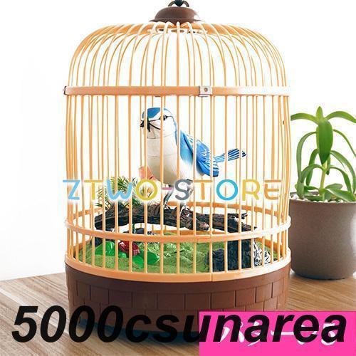 玩具 おもちゃ インテリア 鳥の置物 音センサー 鳴く鳥 動く鳥