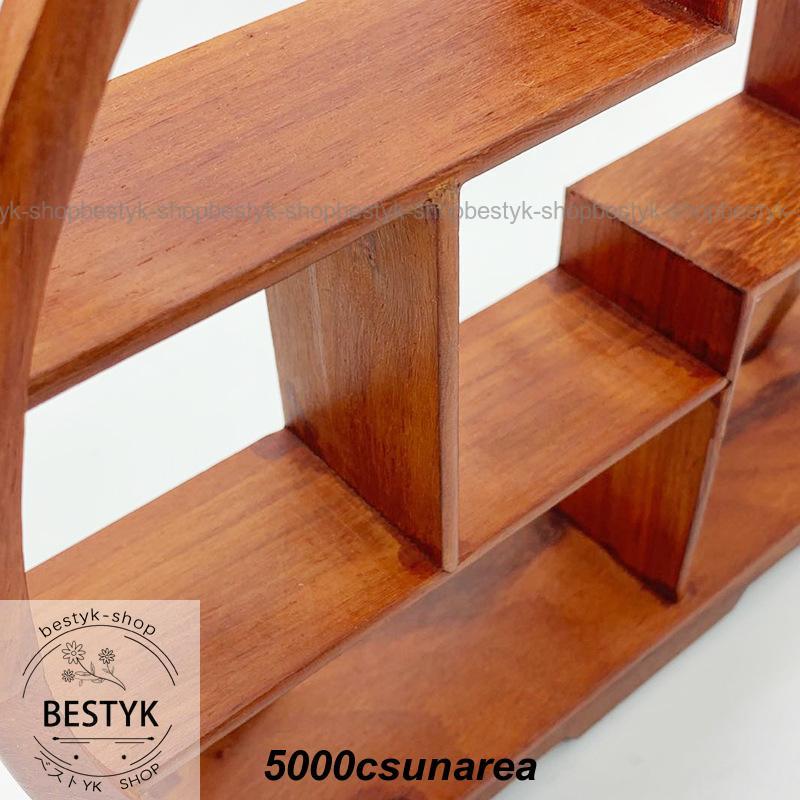 飾り棚　違い棚　茶棚　和家具 飾り棚 おしゃれ アジアン 伝統的 小物 陶器 古風 和風 和家具