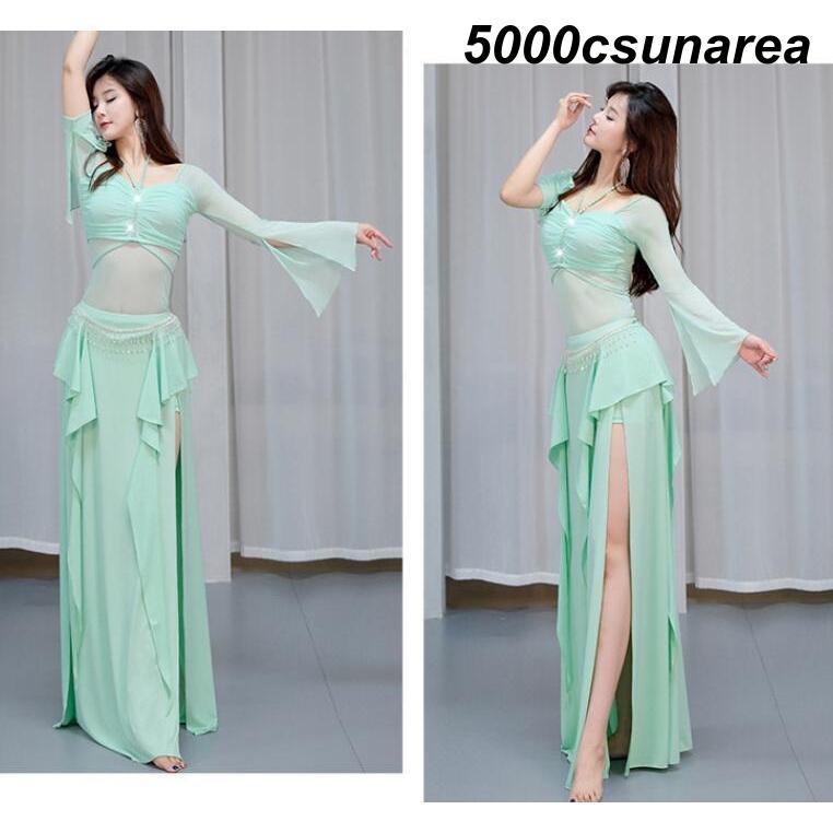 ベリーダンスダンス衣装 上下2点セット ハロウィン FCZY 仮装