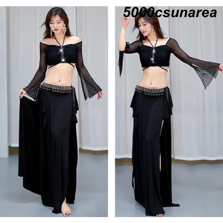 ベリーダンス衣装 ベリーダンスダンス衣装 上下2点セット ハロウィン FCZY 仮装