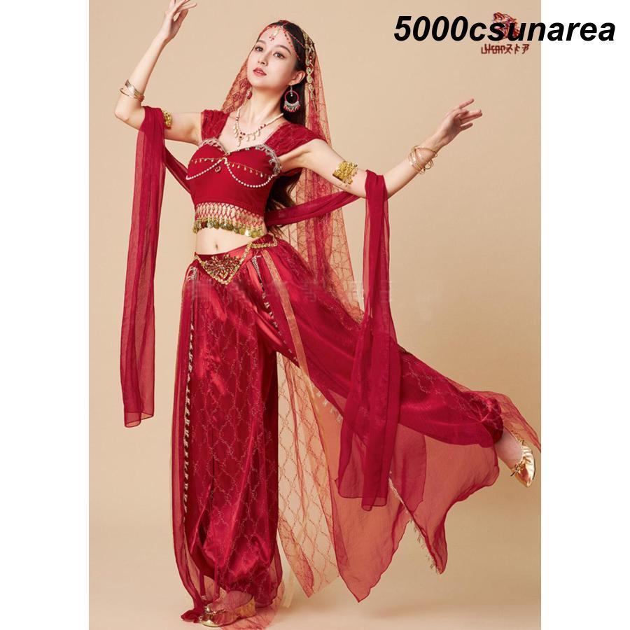 実写ジャスミン風　衣装セット 新品未使用☆*。 実写版 ジャスミン ドレス フルセットの通販 by