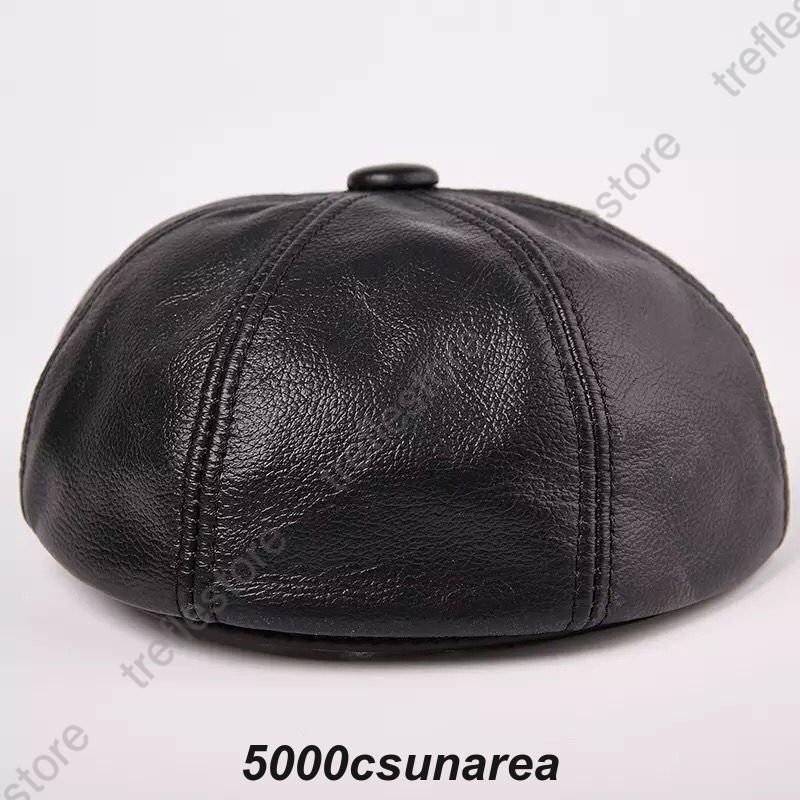 帽子 メンズ キャスケット ハンチング 本革 牛革 レザー