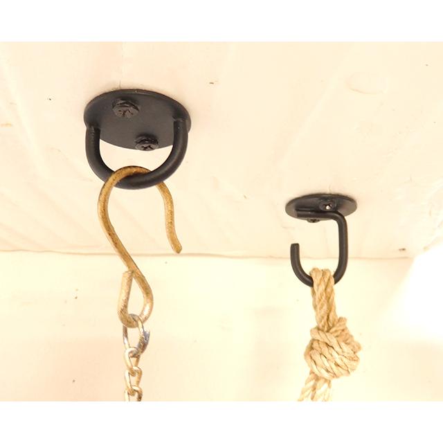 公式 エントリーp10倍 アイアン 天井フック アンティーク調 ギフ 包装 ブラック Diy ホワイト クレエ ハンギングフック A