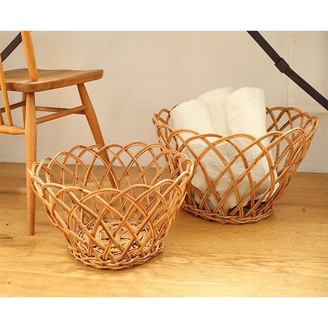 公式 鉢カバー ランドリー 洗濯かご 天然素材 ジ・アラログ 丸