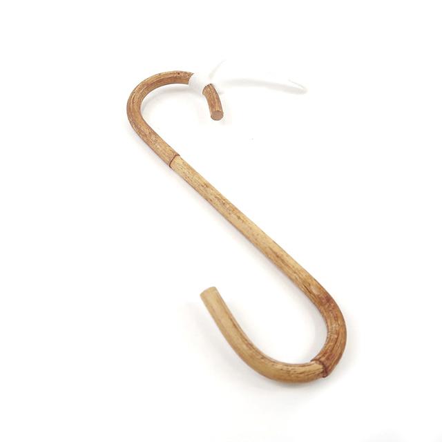 ハンドメイドラタンフック フック ラタン 籐 天然素材 ウォールハンガー 3連 約 W 40cm D 6.5cm H