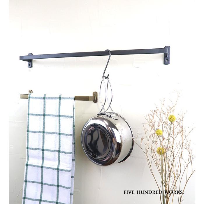 タオル ハンガー フック アンティーク DIY アイアンタオルハンガー380