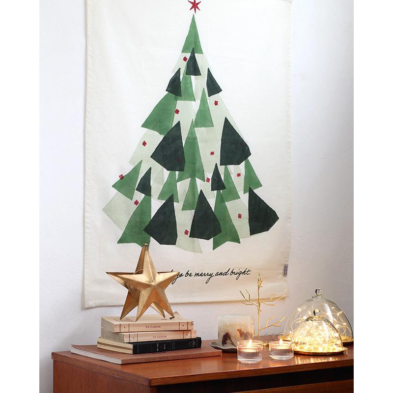 クリスマスツリー ツリー 北欧 ブロックプリント アンプレッシオン クリスマス タペストリー クレエ Igf Wpm 10 入荷後発送 ファイブハンドレッドワークス 通販 Yahoo ショッピング