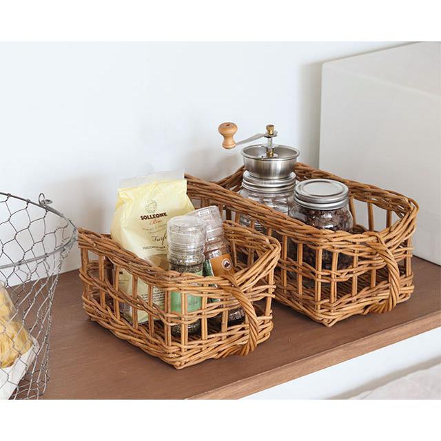 バスケットスター他 ナチュラルキッチン Creer バスケット かご 収納カゴ ラタンかご ナチュラル 収納 公式
