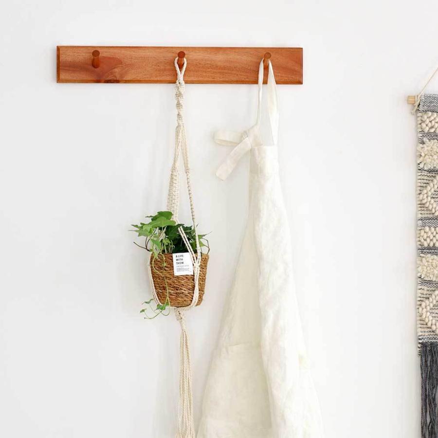 Creer ウォールハンガー ハンガーフック ハンガーラック 木製 壁掛け