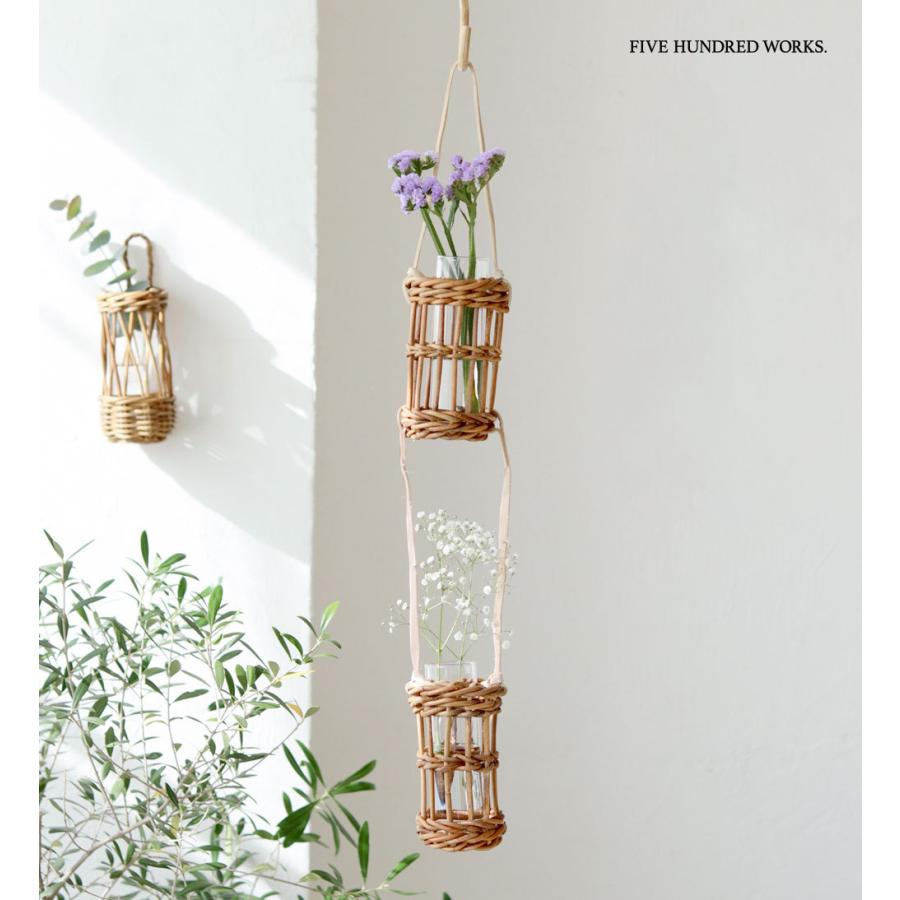 公式 花瓶 フラワーベース アラログ ハンギングフラワーベース レザー2連 The Arorog 500works Igf Wpl ファイブハンドレッドワークス 通販 Yahoo ショッピング