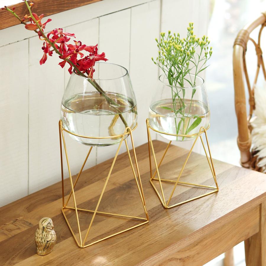 花瓶 おしゃれ フラワーベース ガラス 公式 インブルーム スタンド