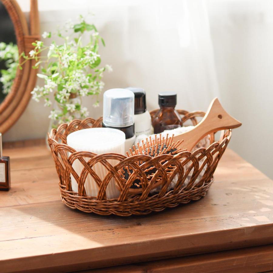 Creer バスケット かご 収納カゴ ナチュラル 収納 おしゃれ 洗える