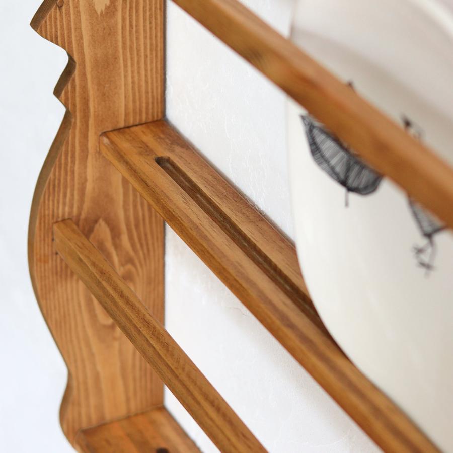 Creer ウォールシェルフ 壁 棚 収納 おしゃれ プレートラック 木製