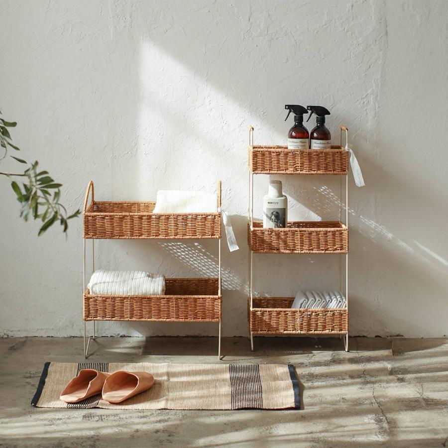 Creer 公式 キッチン収納 ラック 2段 3段 スリム ラージ サイド