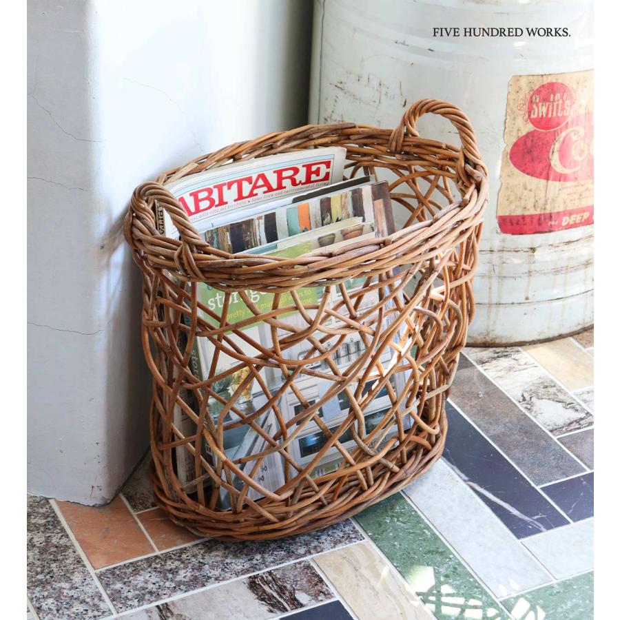 Creer（家具、インテリア） バスケット かご 収納カゴ ラタンかご