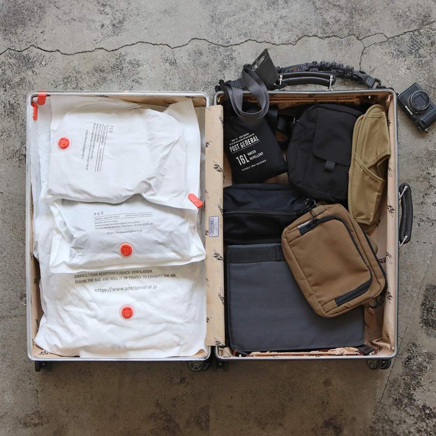 POST GENERAL 公式 圧縮袋 衣類 旅行用 衣類圧縮袋 おしゃれ 軽量