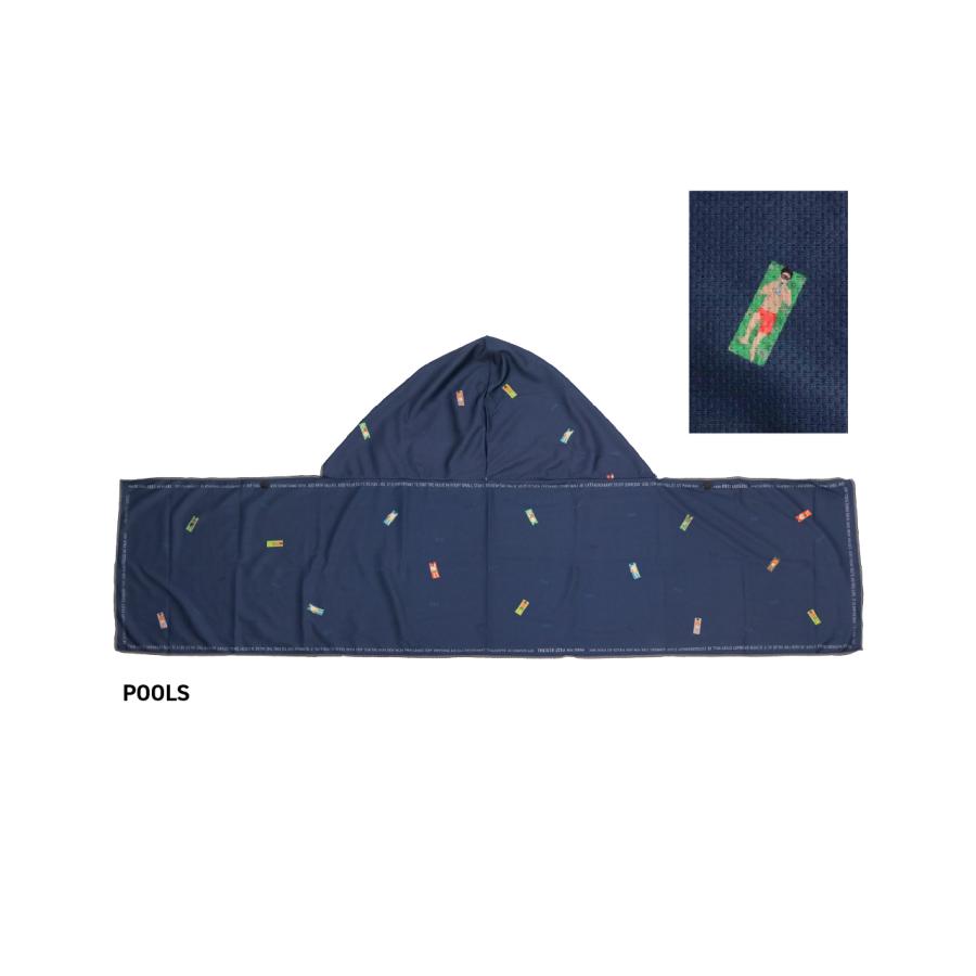 POST GENERAL タオル フーディー 吸水速乾生地 熱中症対策 キャンプ