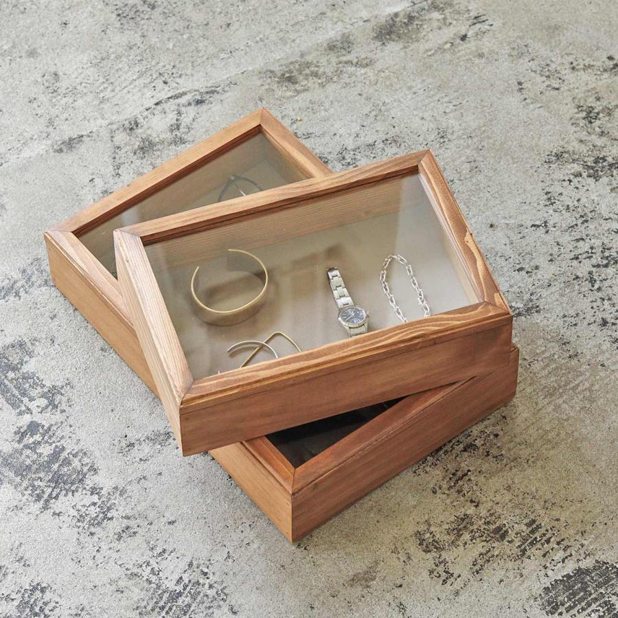 Creer アクセサリーケース ジュエリーケース 収納 木製 ネックスレス