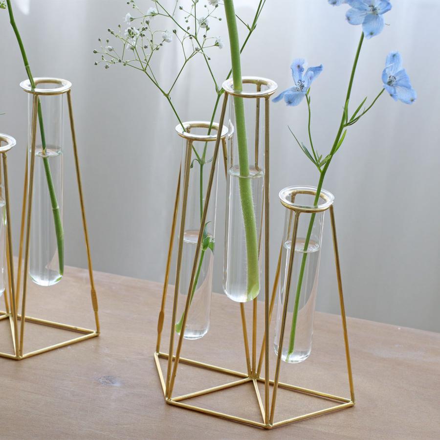 公式 花瓶 フラワーベース 1輪挿し ドライフラワー 花器 ガラス