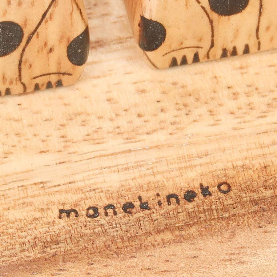 Creer 縁起物 招き猫 置物 開運 お正月 飾り オブジェ 木製 北欧